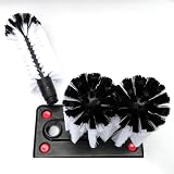 MEETOZ Glass Washer Brush Cleaner with 3 Heads and Suction Base view 5