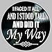 My Way Song Lyric Art Inspired by Frank Sinatra Vinyl Record Album Wall Decor