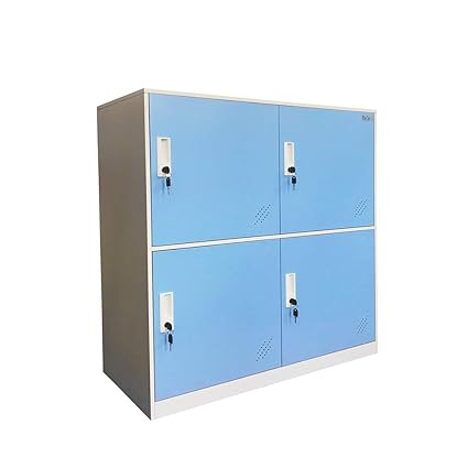 Storage Lockers Blue Color Metal Office Storage Cabinet Locker