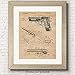 Classic M9 92 FS Pistol Patent Prints, 1 (11x14) Unframed Photos, Wall Art Decor Gift for Home Beretta Firearms Office Gears Ammo Garage Shop Student Teacher Coach Cowboys Target Range Instructor Fan