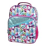 Disney Girls' Tsum Zipper Pull 16 inch Backpack, Multi