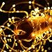 Outdoor Solar Rope Lights 8 Lighting Modes 100 LED(33ft) Waterproof PVC Tube String Fairy Christmas Lights Christmas tree Halloween Garden Patio Bedroom Wedding Decorations(Warm White)