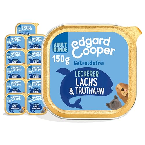 Edgard & Cooper Adult Wet Dog Food, Grain-Free, Wet Food, Natural Food, 150g x 11, Beef and Duck, Healthy Eating, Tasty, Balanced, Protein