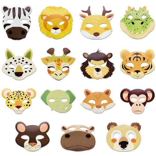 15pcs Animal Masks