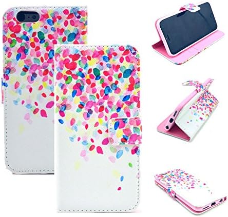 iPhone 6/6S Case – Segro Flip Leather Wallet Case Stand Cover with Credit Card Holder for iPhone 6S / iPhone 6, Flowers