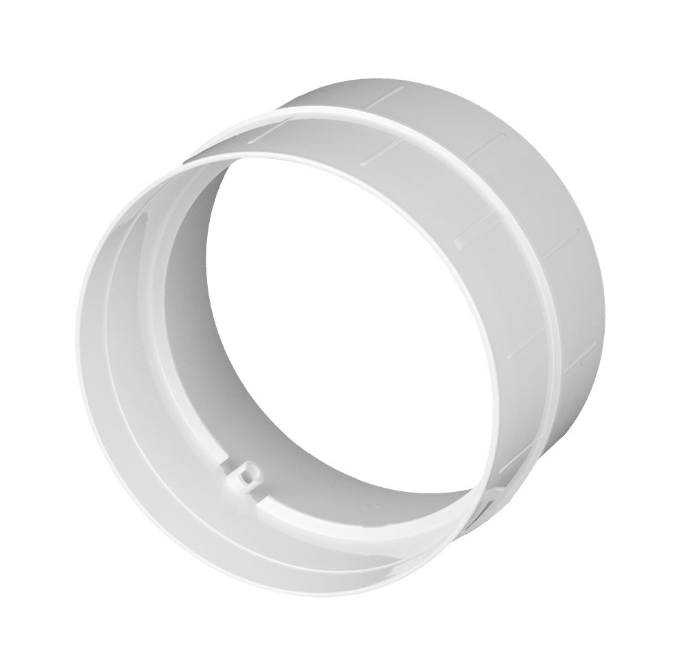 Round Pipe System, PVC Ventilation Pipe, Connecting Link, Elbow Joint, T-Section Reduction Holder, Plastic, Verbinder, Ø 150