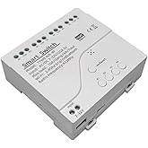 MHCOZY 4 Channel Smart WiFi RF Bluetooth Wireless Dry Contact Relay Switch Module,Phone app Remote Control,Compatible with Al
