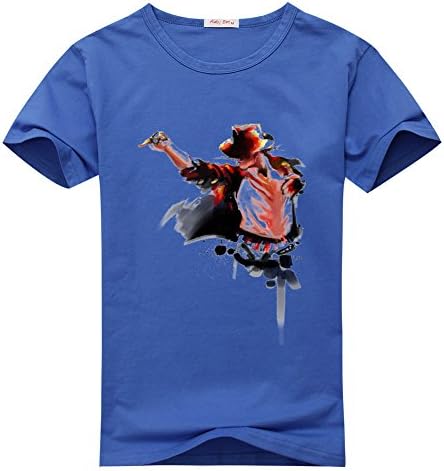 NOBITA Fashion Customized Michael Jackson 3 Kid's Classic T-shirt Large/9Y-10Y Blue