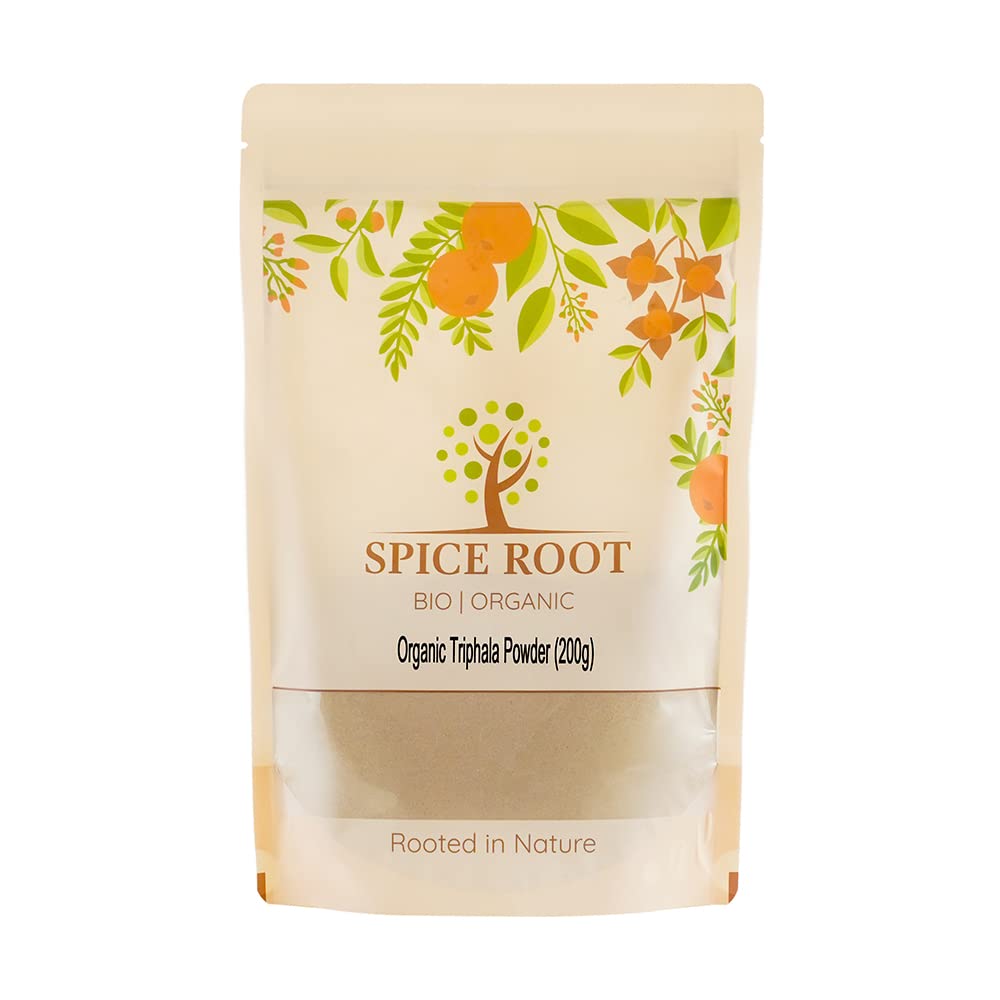 Organic Triphala Powder 200g - Certified Organic, Premium Quality, Improves Digestion, Immune Support, Ayurveda