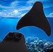 GOALUKK Mermaid Tails with Monofin for Swimming,Training Diving Fins Swim Fins for Kids and Adults(Black) (S-Child size)