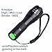Shenboxun 900lumens LED Focus Flashlight,5 Adjustable Modes Zoomable LED Tactical Flash light Torch Lamp Aluminum LED Flashlight Lighting Lamp (battery Not Included)