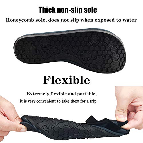 Water Socks Swim Socks for Womens Mens Quick-Dry Aqua Water Shoes Barefoot for Beach Pool Surf Yoga Exercise - Thumbnail 4