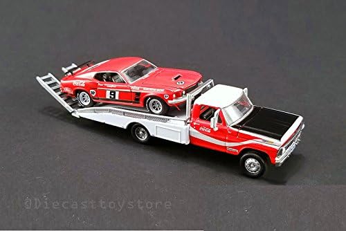 DIECAST 1:64 DDA Collectibles - Allan MOFFAT'S #9 1969 BOSS 302 Trans AM Mustang with Ford F-350 RAMP Truck 51139 by Acme