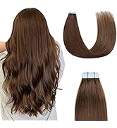 Sunya Tape in Hair Extensions Human Hair 14 inches Silky Straight Remy Human Hair Seamless Skin W...