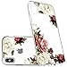 iPhone Xs Max Case, iPhone Xs Max Case with Flowers, Ueokeird Slim Shockproof Clear Floral Pattern Soft Flexible TPU Back Phone Cove for Apple iPhone Xs Max 6.5 inch (2018) (Blossom Flower)
