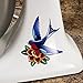 Love Bird Tattoo Art Style Vinyl Decals for Kitchen Mixers