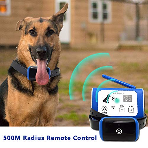 2019 Wireless Electric Dog Fence System Outdoor Invisible Wireless Dog Fence Containment System 550YD Remote Control with Rechargeable Waterproof Receiver Beep/Shock/Static Mode Dogs - Thumbnail 5