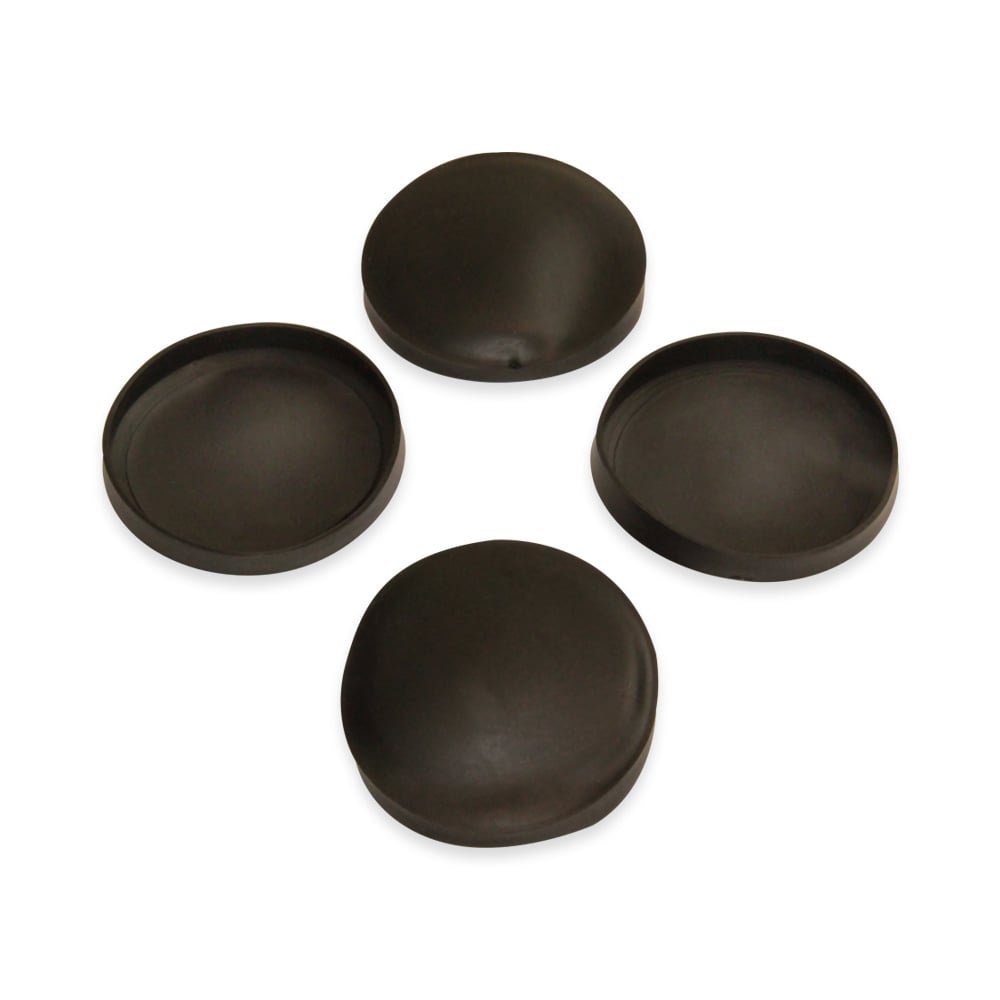 Rubber Cap Suitable for 48mm dia Magnets to Protect Delicate, Scratch Sensitive Surfaces - 49mm dia x 6mm high x 0.5mm thick - Pack of 4