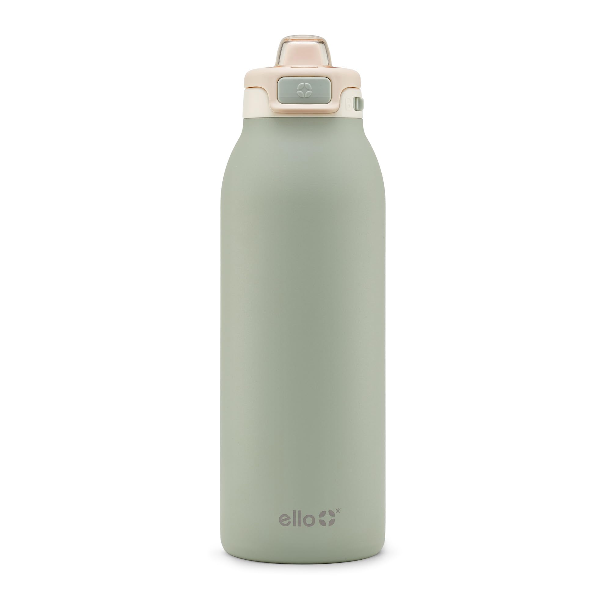 Photo 1 of ***DON'T SHUT*** Ello Pop & Fill 40oz Stainless Steel Water Bottle with Quick Fill Technology, Double Walled and Vacuum Insulated Metal, Leak Proof Locking Lid, Sip and Chug, Reusable, BPA Free, Pistachio