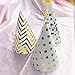 Boieo Party Hats Birthday Cone Set Gold Polka Dot Striped Paper for Adults Kids Happy Birthday Party Decorations 12 Pcs