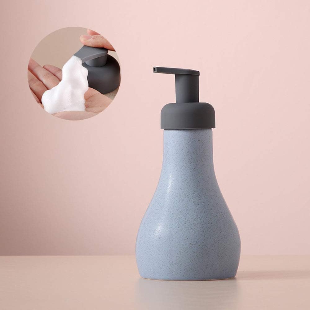 Dispensador De Jabón De Cerámica,Dispensador De Loción Ovalada De 540Ml