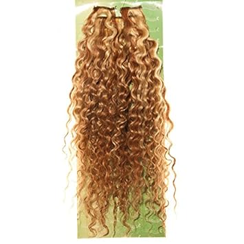 Dream Hair Clip-In Extensions Set Deep Wave 8 Stück Braun-Blond-Rot Halb-Gesträhnt Echthaar