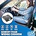 Dr. Tushy Wedge Seat Cushion, 100% Memory Foam Firm, 3 Inch Thick Car Seat Cushion, Coccyx Cushion Design for Lower Back Pain, Sciatica, Leg & Hip Pain Relief While Driving Product Name