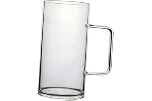 LALADEFIEE High Temp Resistant Glass Mug 700ml Large Office Cup Insulated Coffee Cup with Handle Tea Beer