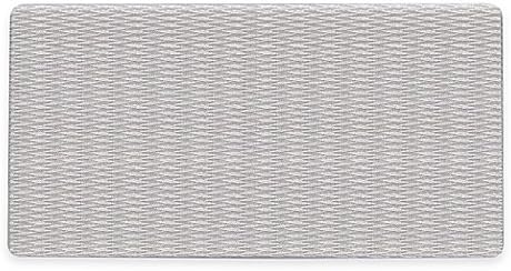 15-Inch x 30.75-Inch Chevron Bath Mat in Silver