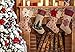 SANNO 18 inch Burlap Christmas Stockings, Large Bulk Woodland Moose Reindeer with Red Plaid Tartan Cuff Candy Bag Toy Socks Hanging Family Decorations Holiday Ornament