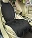 Front Seat Cover with Non-Slip Material and Scratch Proof to Protect Bucket Seat from Dog and Cat Scratches, Machine Washable - Black by Parachute Products