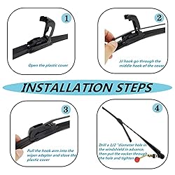 15.7 Inch Universal UTV Windshield Wiper Hand Front