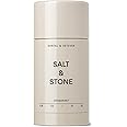 Salt & Stone - Natural Deodorant Nº 2 - Vetiver & Sandalwood - Unisex, Vegan, Gluten Free, Cruelty Free, Aluminum Free, Free of Parabens & Sulfates, Senstive Skin, Baking Soda Free