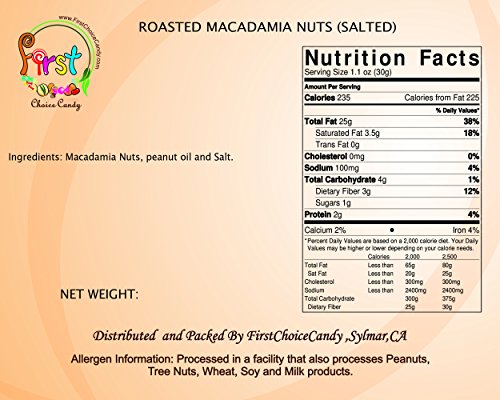 image for FirstChoiceCandy Gourmet Roasted & Salted Macadamia Nuts, 1 Pound, 1 P