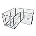 My1stPet 8 Panels Metal Exercise Dog Playpen with Door, Hammertone, 32