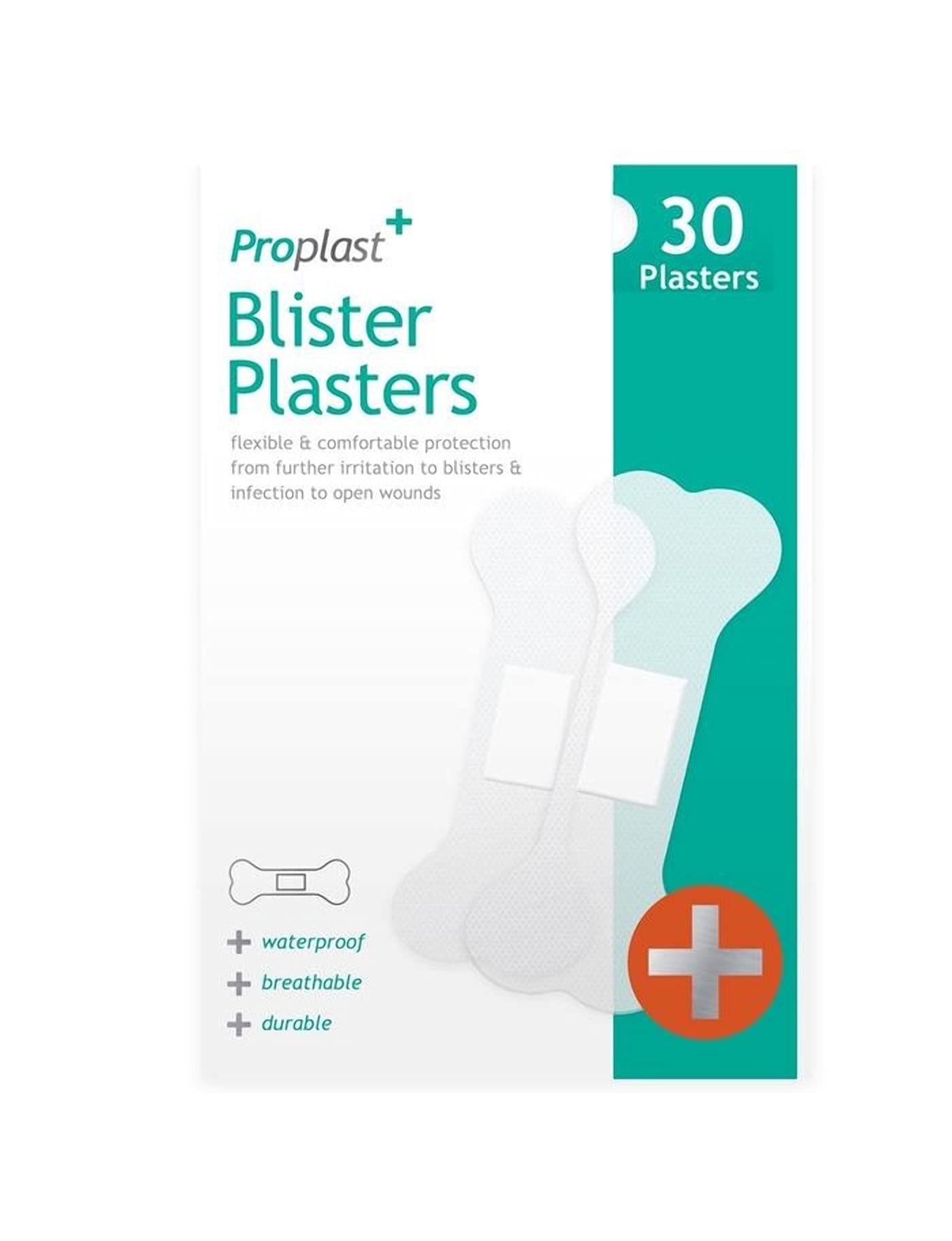 ProPlast Flexible, Breathable & Comfortable Blister Plasters - Pack of 30