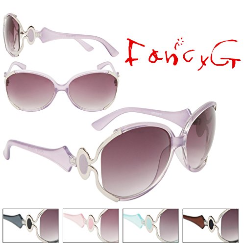 FancyG® Fashion Style Designer Inspired Transparent Accents Glasses Frame UV Protection Sunglasses Frame Ladies Fashion Eyewear