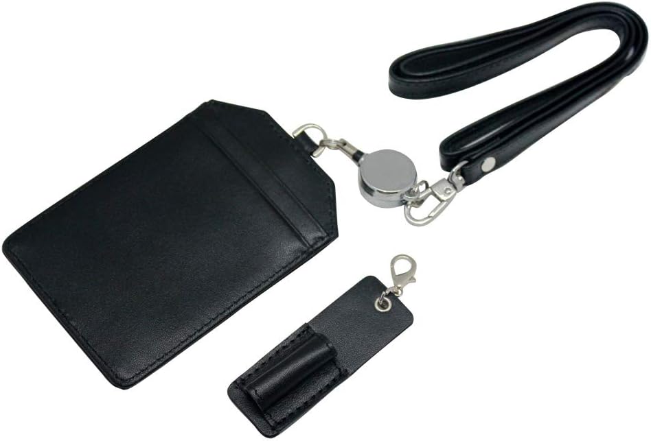 Leather Badge Holder Vertical Style - Image 4