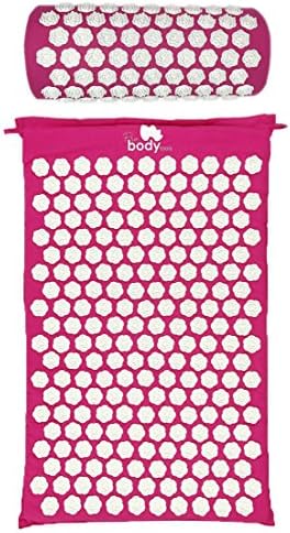 Best Acupressure Mat and Pillow Set - Neck and Back Pain Relief - PMS Relief Stress/Sciatic Relief - Sleep Aid - Spike Mat &amp; Pillow - Like Lying on a Bed of Nails - Not Sharp Like Leading Competitors