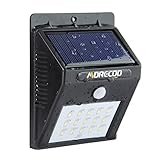 Solar Motion Sensor Lights, MORECOO 15 LED Outdoor Bright Light Auto On/off at Dawn Dark with Motion Sensor, Wireless Waterproof Security Lighting Night Lights for Patio, Yard, Garden,Outside Wall.