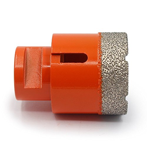 Diamond Core Drill Bit Masonry Hole Saw Kit With 1-3/4 Inch Diameter Vacuum Brazed For Most Angle Die Grinders Dry Wet Drilling Concrete Granite Porcelain ceramic tile Marble Stone - Thumbnail 4