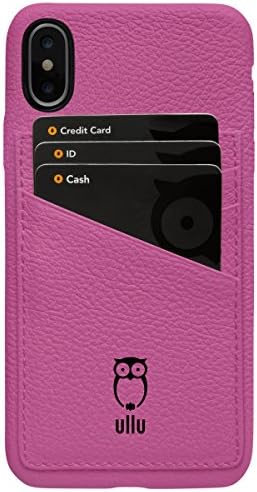 ullu Premium Leather Wallet Case iPhone X/Xs - Indian Pink Pink