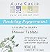 Aura Cacia Aromatherapy Shower Tablets, Reviving Peppermint, 3 Ounce (Pack of 3)