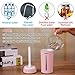 CLEEFUN Mini Humidifiers for Office Desk Kids Home Bedroom Hotel Cars Travel, 230ML, with LED Night Light, Quiet-Operation (Pink)