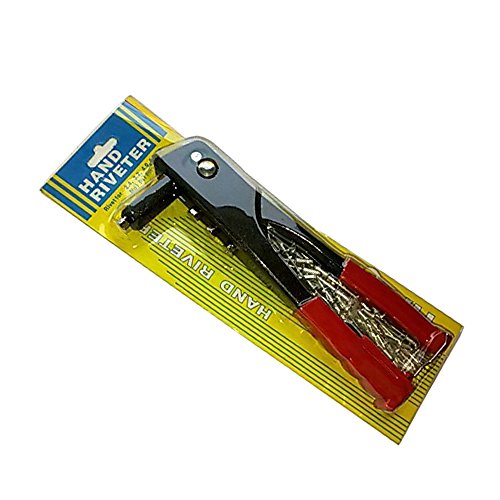 9.5" Pop Rivet Gun,Duty Hand Riveter with 40-Piece Rivets For Sheet Metal, Automotive, Duct Work