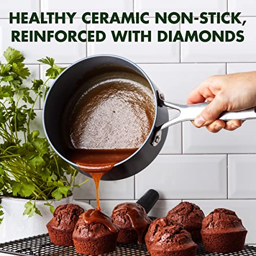 GreenPan Valencia Pro Hard Anodized Healthy Ceramic Nonstick 2QT and