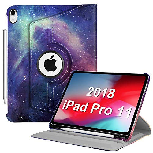 Fintie Rotating Case with Builtin Pencil Holder for iPad Pro 11" 2018
