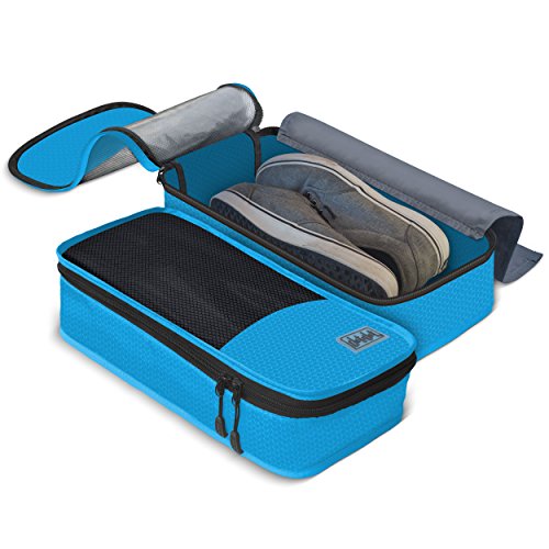 Dot&Dot - Shoe Bag - Convenient Packing System For Your Shoes When Traveling - Space Saver Bag - Protects Your Clothes From Dirt And Smell Of Your Shoes - Easy And Quick Access To Your Shoes While You Travel (Light Blue) - Thumbnail 2