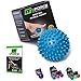 Spiky Massage Balls - (Pack of 3) - Excellent for Sciatic Nerve Massage, Trigger Point Therapy, Reflexology, Myofascial Release, Muscle Recovery, Yoga, Foot Pain