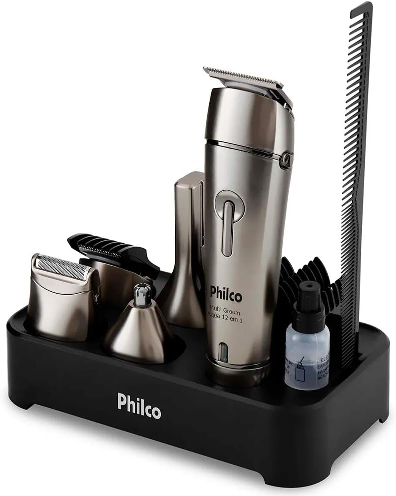 Aparador de Pelos - Multi Groom Aqua 12 em 1 Pap03 - Philco